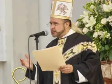 Bishop Eugenio Lira Rugarcía celebrates Mass on June 23